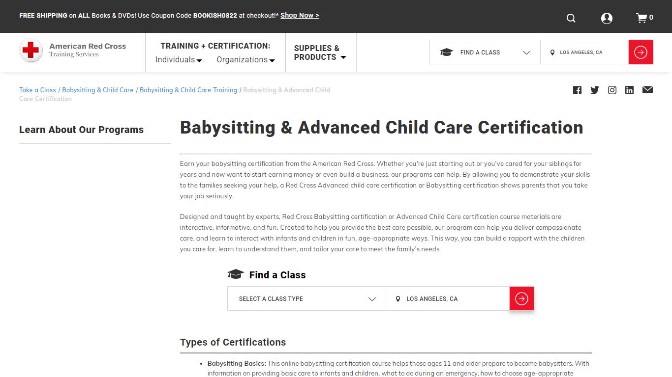 Babysitting & Child Care Certification | Red Cross